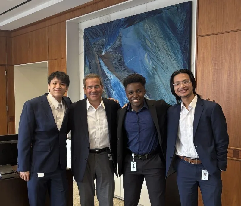 Meeting Principal Financial Group CEO Dan Houston after demonstrating the AI platform I built.
